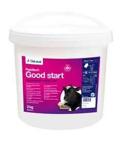 Good start Premium complementary feed gives calves optimal start during first two to three weeks of life.