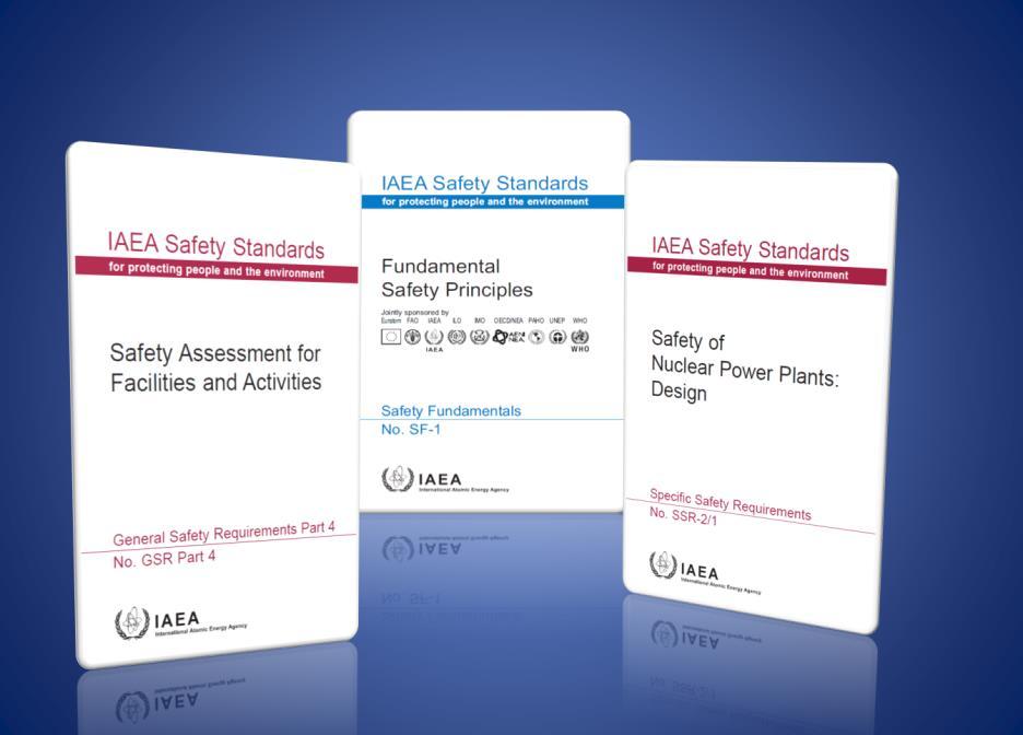 Status of the IAEA Safety Standards Safety Standards are non binding on Member States (MSs) but may be adopted by them binding for IAEA s