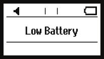 Power On or Battery status: The power status of the MA 25 is indicated in the top right corner of the display header.
