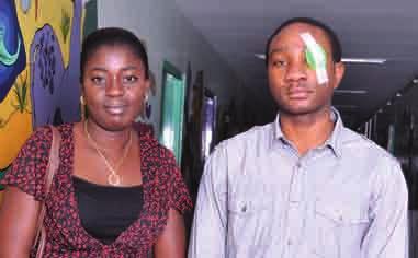 He had consulted doctors in his home country; the doctors at the University of Ilorin Teaching Hospital (UITH) had advised him to go to LVPEI in India. Once here, his left eye was operated upon.