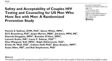 partnerships, no proven interventions were available to reduce risks of HIV infections in