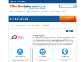 Slide 17 of 27 HIV Testing Testing Together https://effectiveinterventions.cdc.
