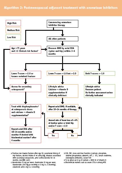 Aromatase Inhibitors Approach to the patient Aromatase Inhibitor Treatment Algorithm UK
