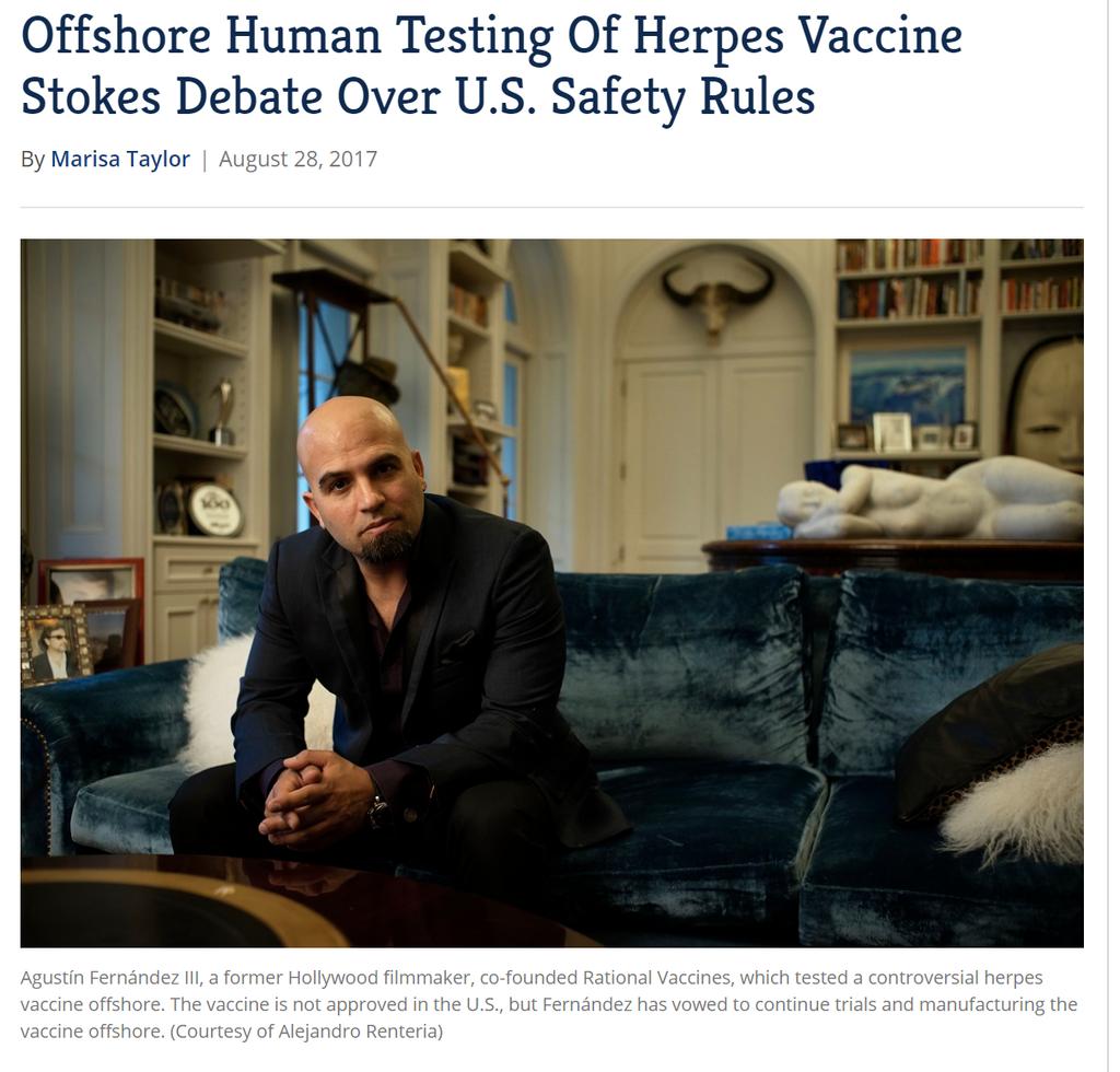 Therapeutic HSV vaccines in the headlines Desperate Quest For Herpes Cure Launched Rogue Trial By Marisa
