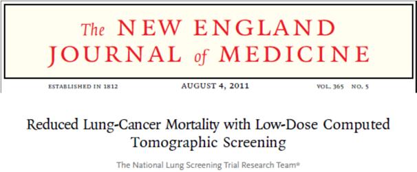 Screening for Lung Cancer National Lung