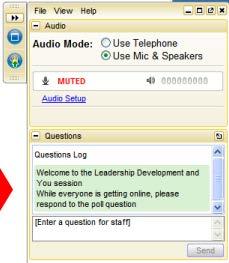 Asking Questions Using the control panel:
