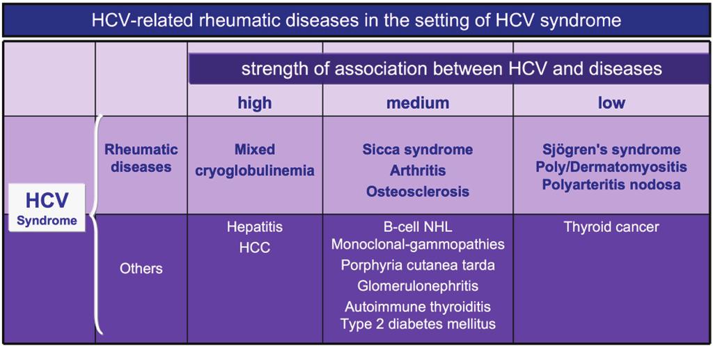 Page 2 of 11 Figure 1. Strength of association between hepatitis C virus and different diseases in the context of hepatitis C virus syndrome.