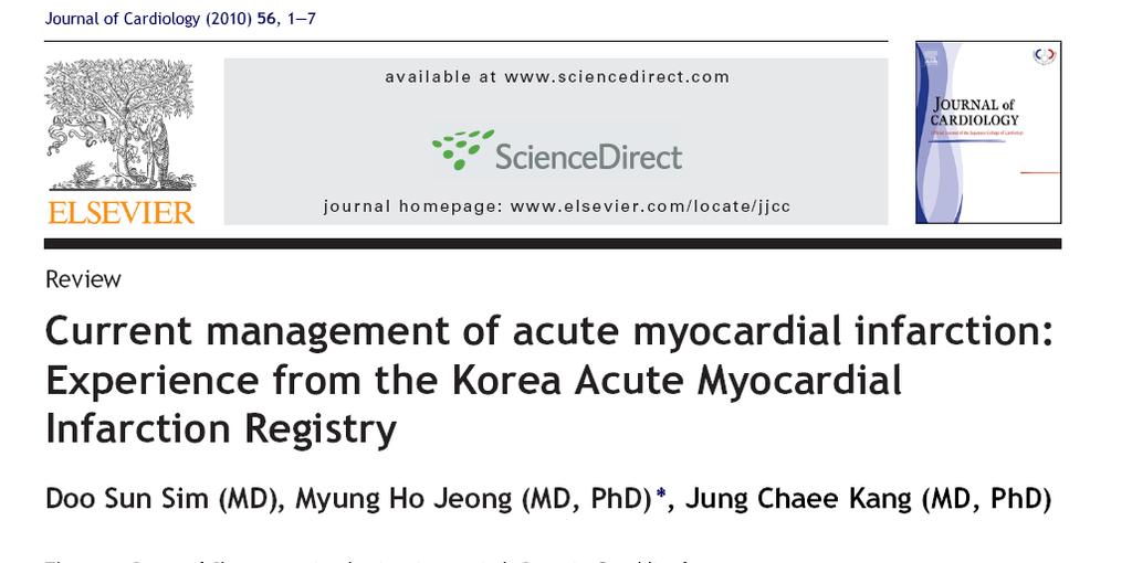 Review Article in Journal of Cardiology