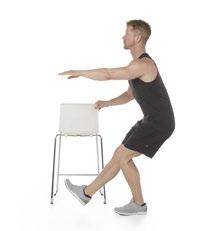 Single Leg Squat Raise one leg off the ground with your toe up and bend your standing leg slightly In your set-up, keep your back straight and avoid rounding your shoulders Using core strength, bend