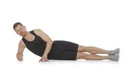 Side Plank Lay on your side and stack one foot on top of the other Modification One foot can be in front of the other or bottom leg can be bent for added stability Line