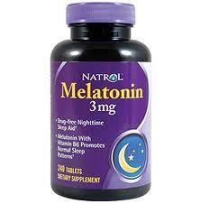 Melatonin Melatonin levels rise in the evening and drop towards morning.
