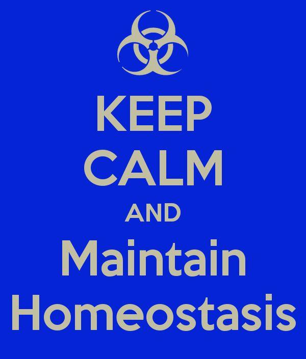 Homeostasis = tendency of the body to maintain a stable, balanced, internal environment.