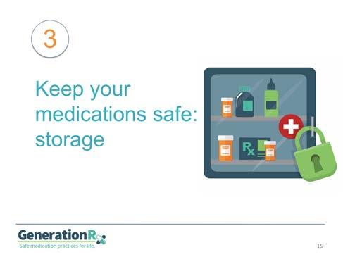 Slide 14 Transition: Second, never share your prescription medications with others or use someone else s prescription medication (Note for facilitator: consider connecting this message back to the