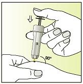 8. 9. Pinch a fold of the skin between thumb and index finger.