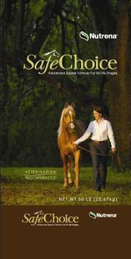 SafeChoice This feed is balanced for all life stages and can be fed to young growing, maintenance, breeding and light performance horses. Veterinarian Recommended Protein Min 14.0% Lysine..Min 0.