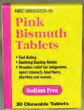 75 Pink Bismuth Chew Tab 30/Bx 922-11820 $4.