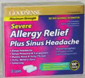 25 Generic Allergy/Sinus Headache 20/Ct