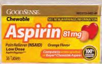 Aspirin 81 Mg 36/Ct 922-90598