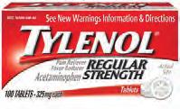 00 Tylenol Reg Strength 100/Tbs