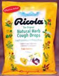 75 Ricola Sugar Free Cough Drops Lemon 19/Bg