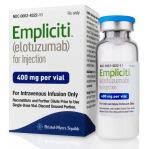 8 15 22 1 8 15 22 Empliciti (mg/kg) IV 10 10 10 10 10 10 Lenalidomide (25 mg) PO Days 1-21 Days 1-21 Dexamethasone (mg) PO 28 28 28 28 28 40 28 40 Dexamethasone (mg) IV 8 8 8 8 8 8 Interferes with