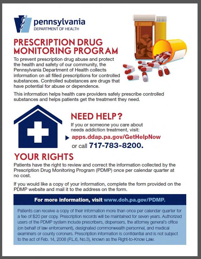 Commonwealth s response Prescription Drug Monitoring Program (PDMP) Critical online tool to support clinicians in