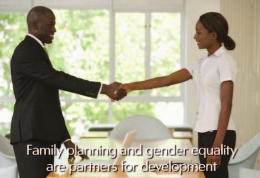 It is important to work with men and women together to address gender equality and family planning.