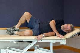 Weak External Rotators INDICATION: If unable to perform 10 side-lying hip external rotation repetitions, with good form. LEVEL 1 CLAMSHELLS: Patient is positioned in sidelying with knees bent 90 o.