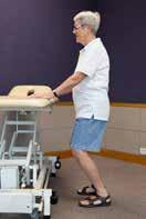 STRENGTHENING OF KNEE EXTENSORS 2 CLOSED Chain Progression LEVEL 1 Terminal knee extension in standing, with resistive band: Add this exercise to Level 3 (above) when the patient can do 3 sets of 10