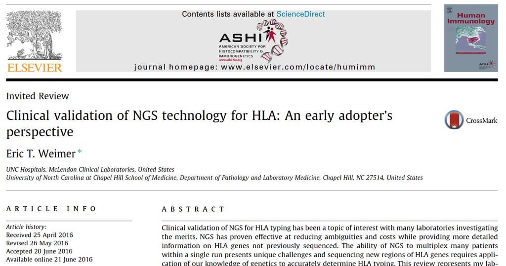 NGS can reduce the ambiguity rate, cost, and TAT for HLA typing.