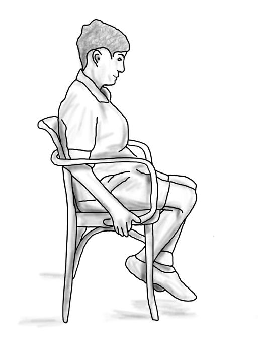 POST-OPERATIVE DAY 1 AND BEYOND Start doing these exercises the day after your surgery. Repeat each exercise 15 times. Seated Knee Flexion POSITION 1 1. Sit in a straight-back chair (Position 1). 2.