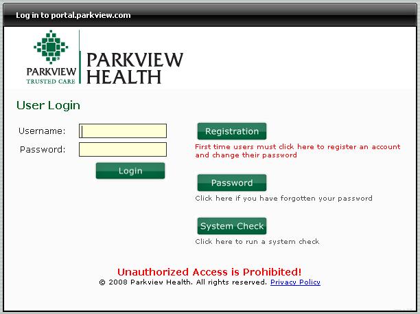 netlearning.parkview.com To access training: Once you have your student ID number, open your web browser (Internet Explorer, Google Chrome, Firefox, etc) and type netlearning.parkview.com in the address line.