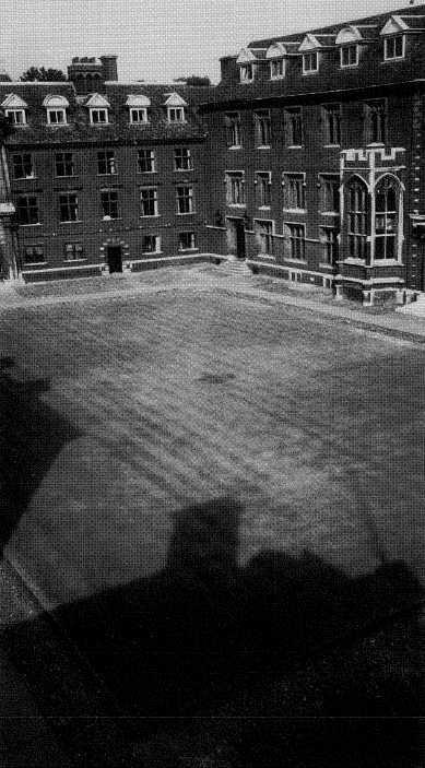 44 St Catharine's College Society Magazine A Dry Summer in 1990 revealed most interesting markings on the College Main Court.