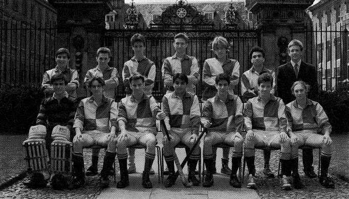Ratcliffe Carlton Chowdhury Clough Grieve Croft (Captain) (Secretary) St Catharine's College XI Hockey 1928-29 Intercollegiate Cup