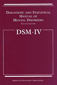 DSM-IV The American Psychiatric Association published a diagnostic manual that attempts to classify signs and symptoms into syndromes Signs are observable phenomena (temperature) Symptoms are reports