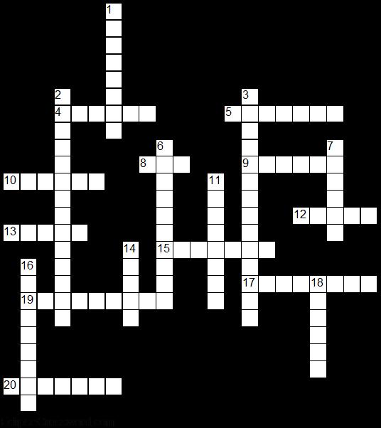 The Digestive System Crossword Across 4. Teeth used for grinding and crushing. (6) 5. Teeth used for grasping and tearing. (7) 8.