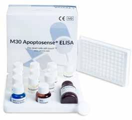 M30 Apoptosense ELISA (Prod. No 10011) The M30 Apoptosense ELISA measures the concentration of caspase-cleaved K18 in human plasma, serum or cell culture, reflecting the level of apoptosis.