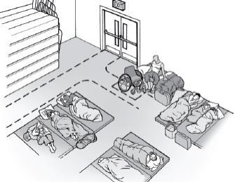 transfer between the mobility device and the cot.