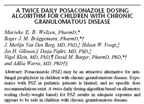 Posaconazole prophylaxis in children ipod study Investigation of POsaconazole prophylaxis