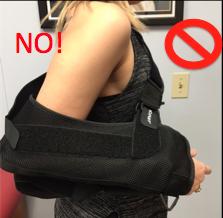 How to Apply Shoulder Sling for details on how to apply your sling by yourself