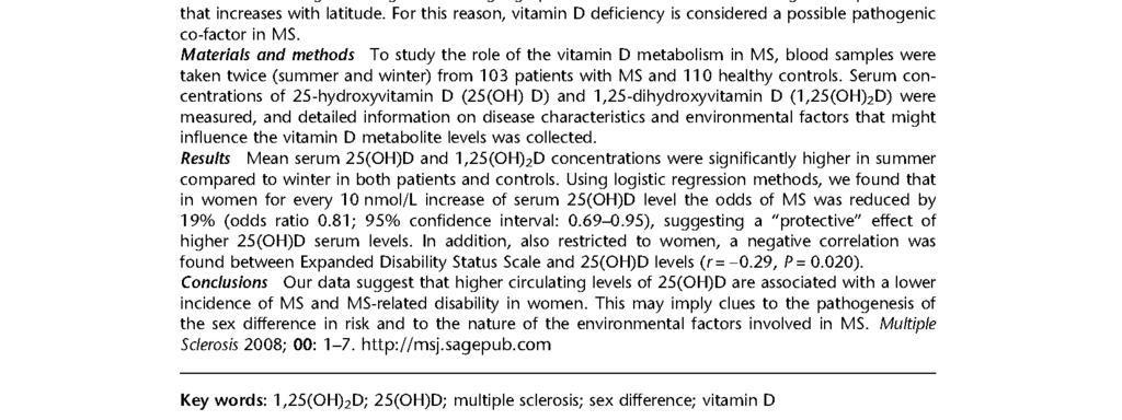 Do the benefits of vitamin D