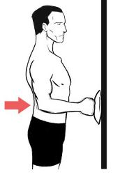 Standing, lower the stick down your back using your good hand. Reach up behind your back grasping the stick in your operated side s hand. Use the good arm to gently lift the hand up the back.