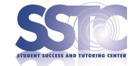 Part V: Student Resources The Student Success and Tutoring Center (SSTC) The SSTC offers to all students the following free resources: 1.