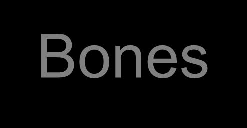 Bones Structure of flat bones Thin layer of compact bone surrounding cancellous