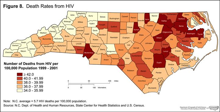 Death Rates from HIV in