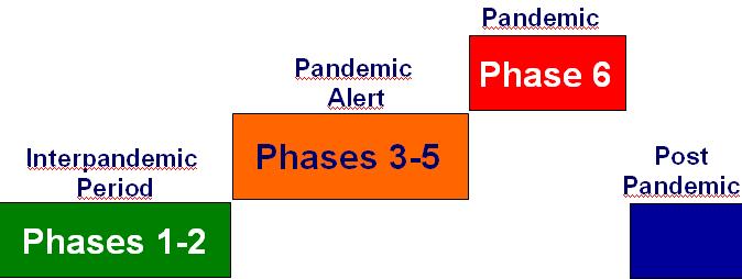 2005 Phases "Pandemic alert" language contributed to over anxiety and fatigue Progression does