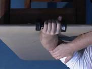 Wrist Extension Supporting the forearm and with palm