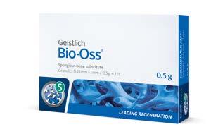 They are recommended for smaller 1 2 socket defects and for contouring auto genous block grafts. Geistlich Bio-Oss Large granules (1 2 mm) Quantities: 0.