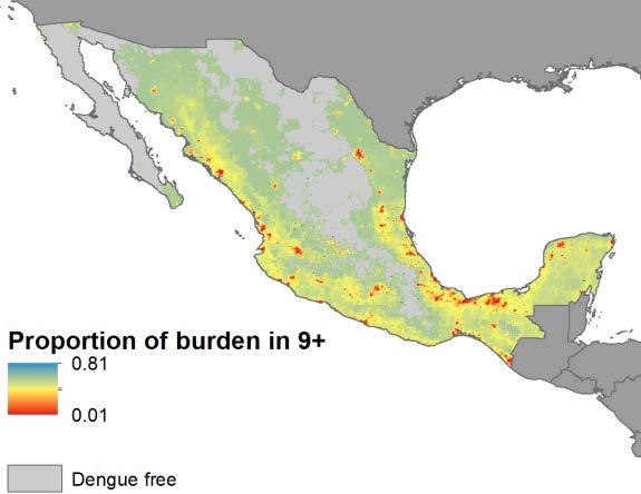 Figure 2 Examples of seroprevalence by age from localities in A) Mexico [8], B) Singapore [9], and C) Papua New Guinea [10].