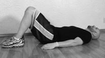 Forward Pelvis - Glute Strengthening: Reverse Plank (bridge) Start: Lay flat on the floor with knees bent and arms at side.